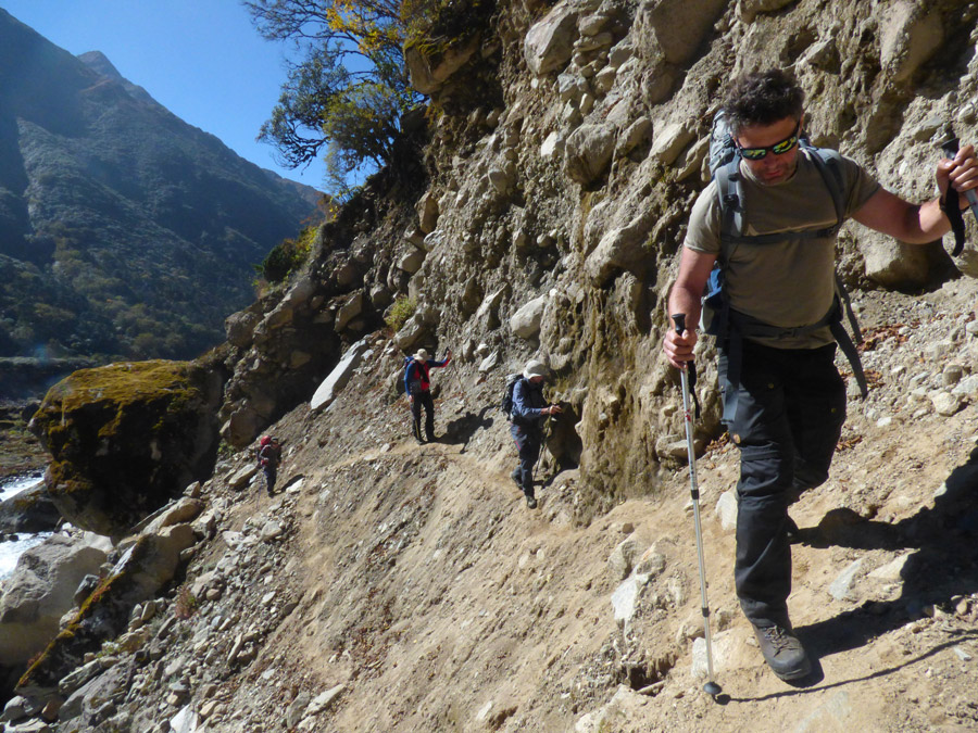 The climb to Mera Peak: a steep drop