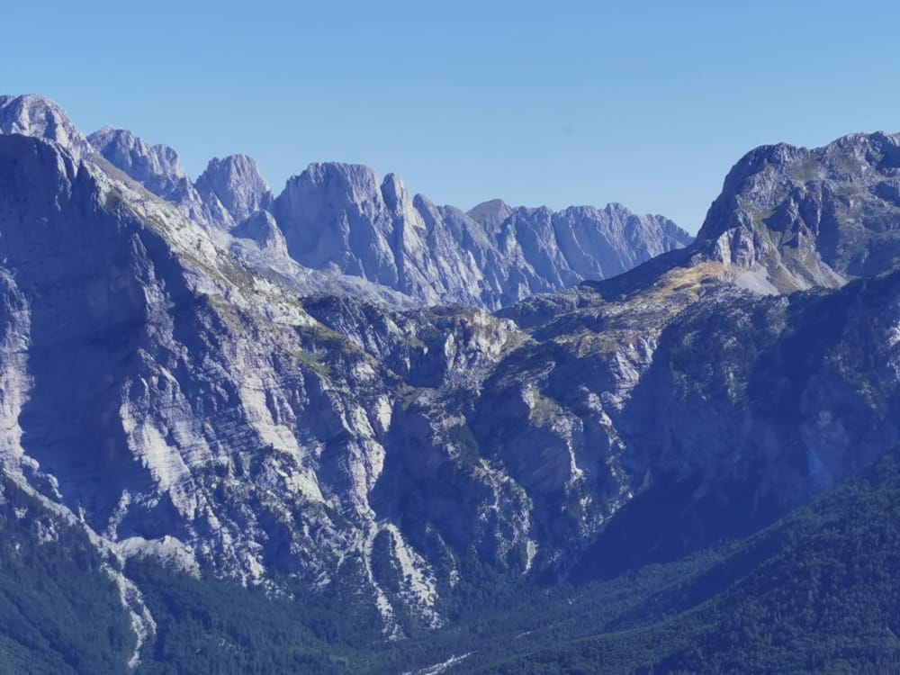 Numerous summits are dotted along the Peaks of the Balkans trail. Photo: Stephan Bernau