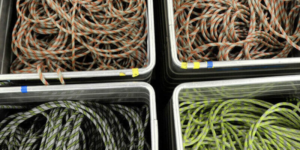 Care instructions for climbing ropes