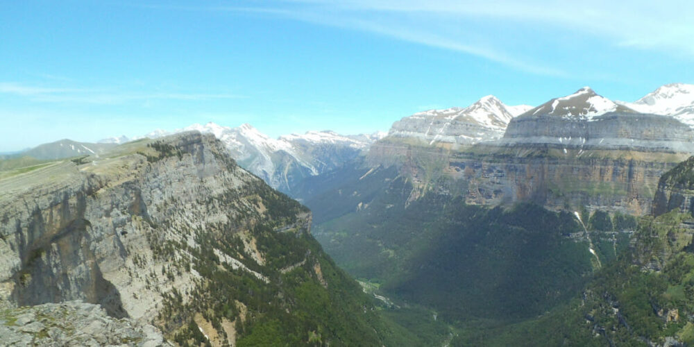 Ein toller Blick über die Südkante des Ordesa.