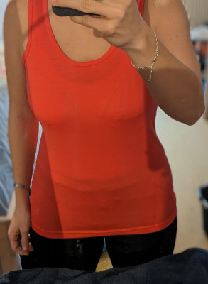 Image 1 from Irina of Devold - Women's Eika Singlet - Merino base layer