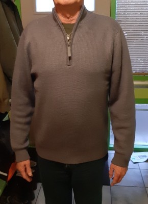 Image 1 from Henk Jan of Stoic - Heavy MerinoKnit MMXX.Rutvik Half Zip - Merino jumper