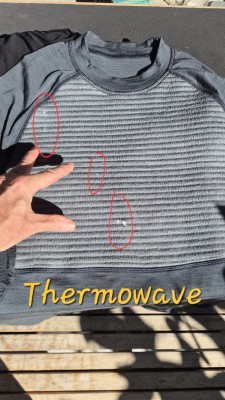 Image 1 from Edi of Thermowave - Merino Arctic Hybrid Baselayer L/S Shirt - Merino base layer
